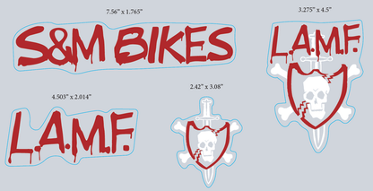 S&M Bikes BMX Parts S&M Bikes L.A.M.F Jason Ball Sig Frame Stardust