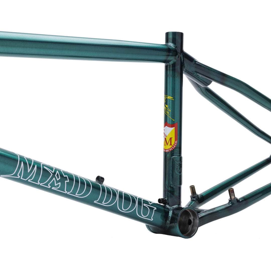 S&M Bikes Mad Dog 22 Inch 990 Mount BMX Frame Trans Teal Alans BMX