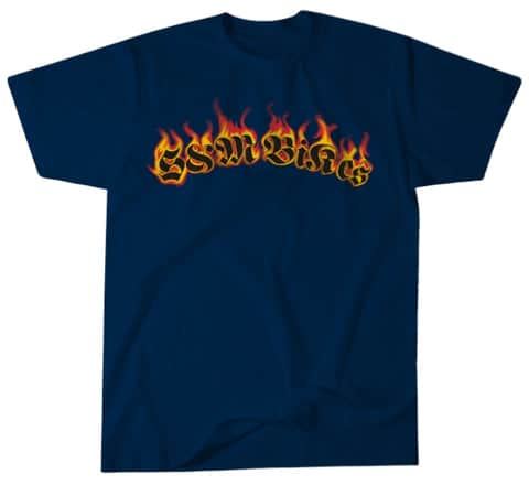 S&M Bikes Clothing & Shoes S&M Bikes Old Flames T-Shirt Navy