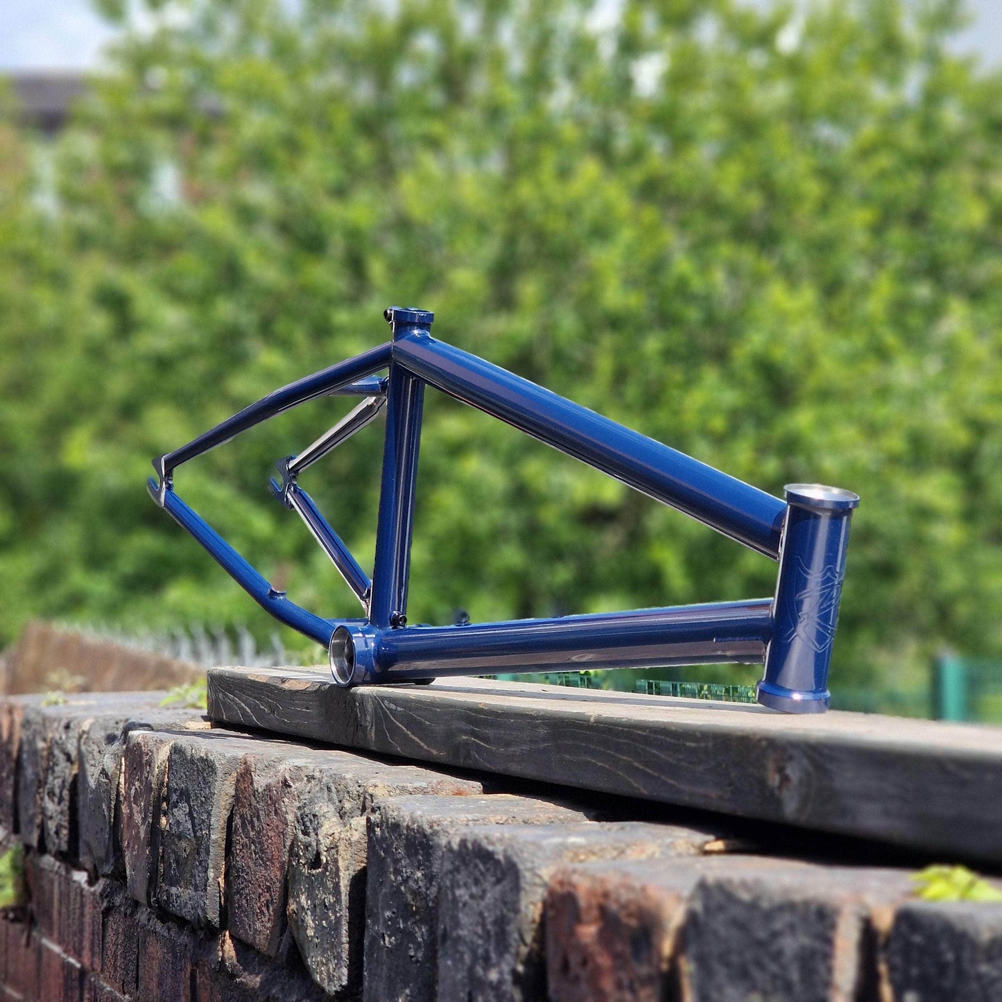 S&M Bikes BMX Parts S&M Bikes Rambler Nathan Frame Blue Groove