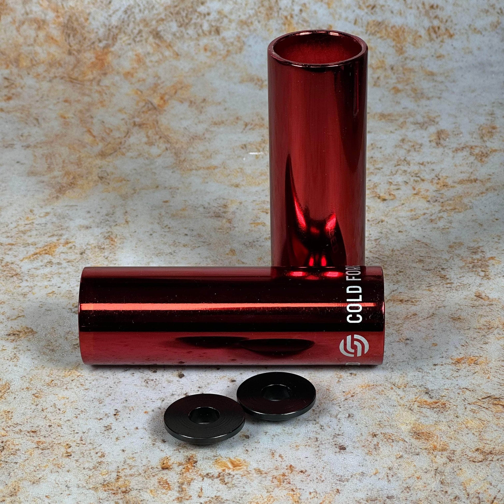 Salt BMX Parts Red Salt AM Coloured Steel Pegs