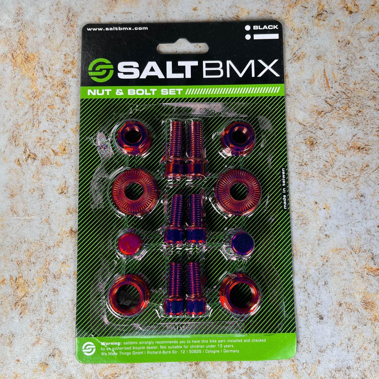 Salt BMX Parts Red Salt Nut and Bolt Hardware Set