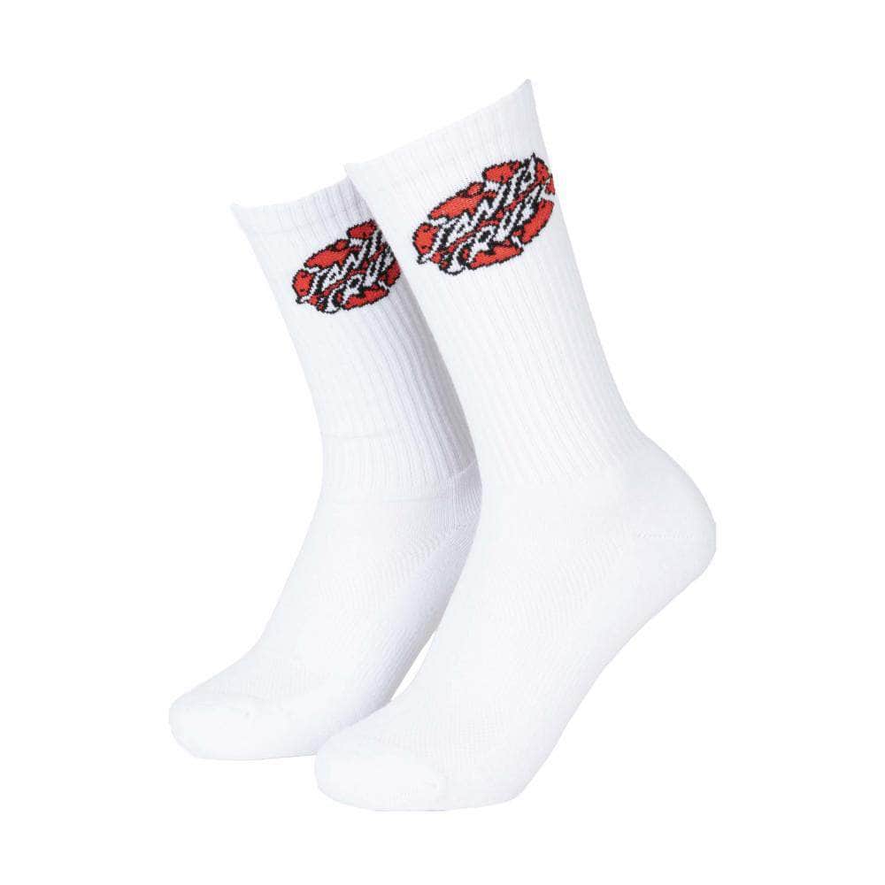 Santa Cruz Clothing & Shoes White / UK 8-11 Santa Cruz Broken Dot Socks White