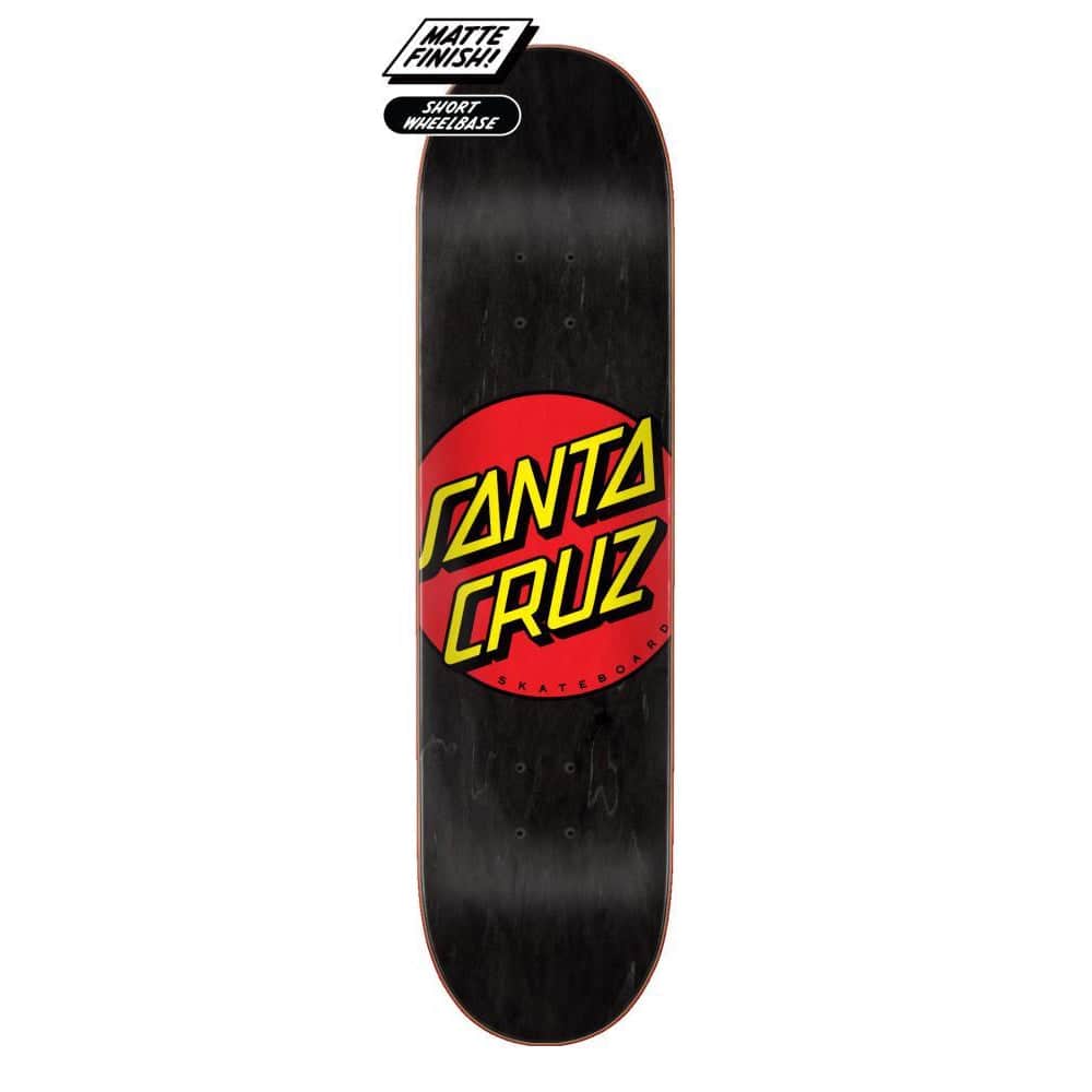 Santa cruz Skateboards 8.25 Santa Cruz Classic Dot Black 8.25" Skateboard Deck