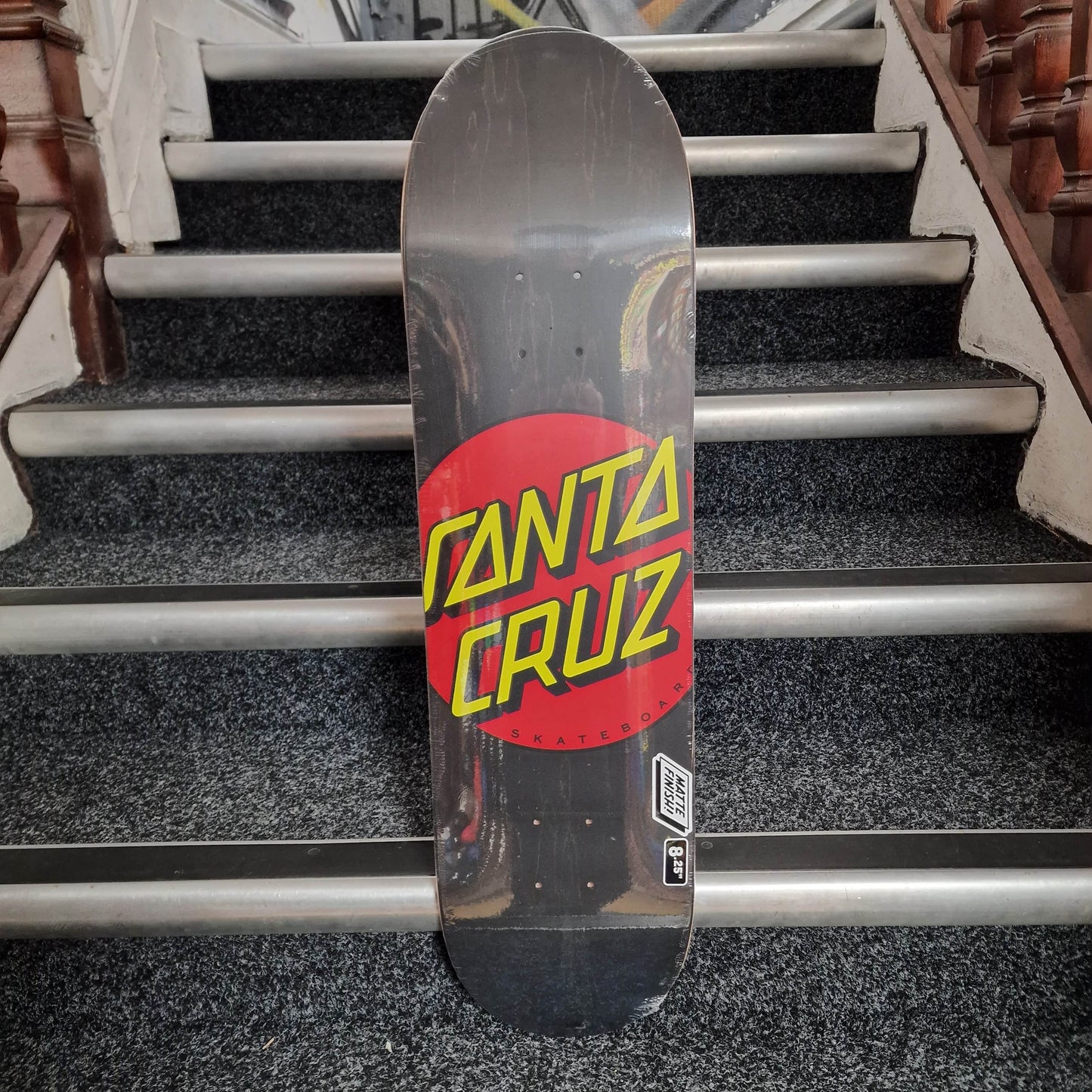 Santa cruz Skateboards 8.25 Santa Cruz Classic Dot Black 8.25" Skateboard Deck