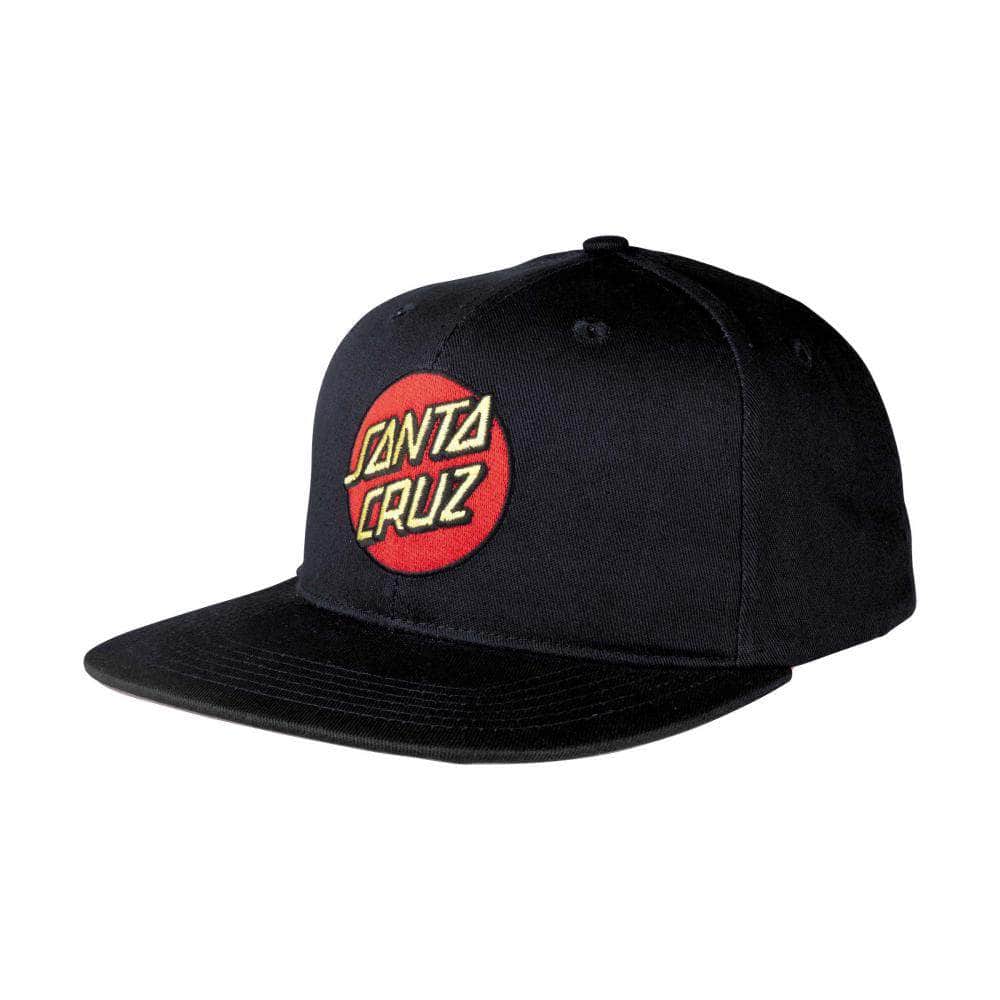 Santa Cruz Clothing & Shoes Black Santa Cruz Classic Dot Snapback Cap Black