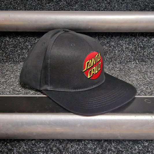 Santa Cruz Clothing & Shoes Black Santa Cruz Classic Dot Snapback Cap Black