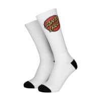 Santa Cruz Clothing & Shoes Black & White / UK 8-11 Santa Cruz Classic Dot Socks Black & White 2 Pack
