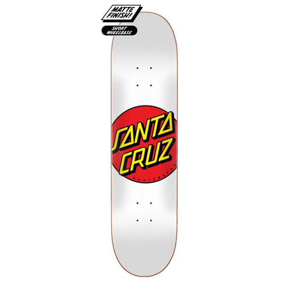 Santa cruz Skateboards 8.0 Santa Cruz Classic Dot White 8" Skateboard Deck