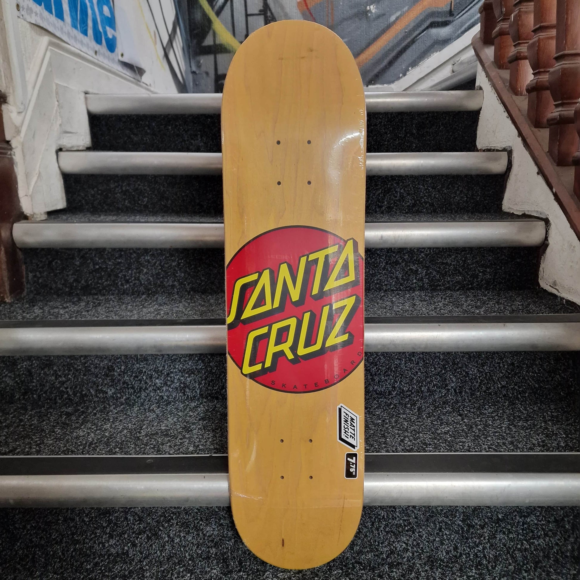 Santa Cruz Skateboards 7.75 Santa Cruz Classic Dot Yellow 7.75" Skateboard Deck