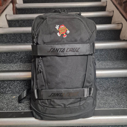 Santa cruz Clothing & Shoes Black Santa Cruz Dot Guy Skatepack Backpack Black