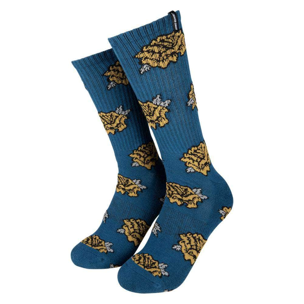 Santa Cruz Clothing & Shoes Dark Teal / UK 8-11 Santa Cruz Dressen Roses Socks Dark Teal