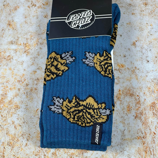 Santa Cruz Clothing & Shoes Dark Teal / UK 8-11 Santa Cruz Dressen Roses Socks Dark Teal