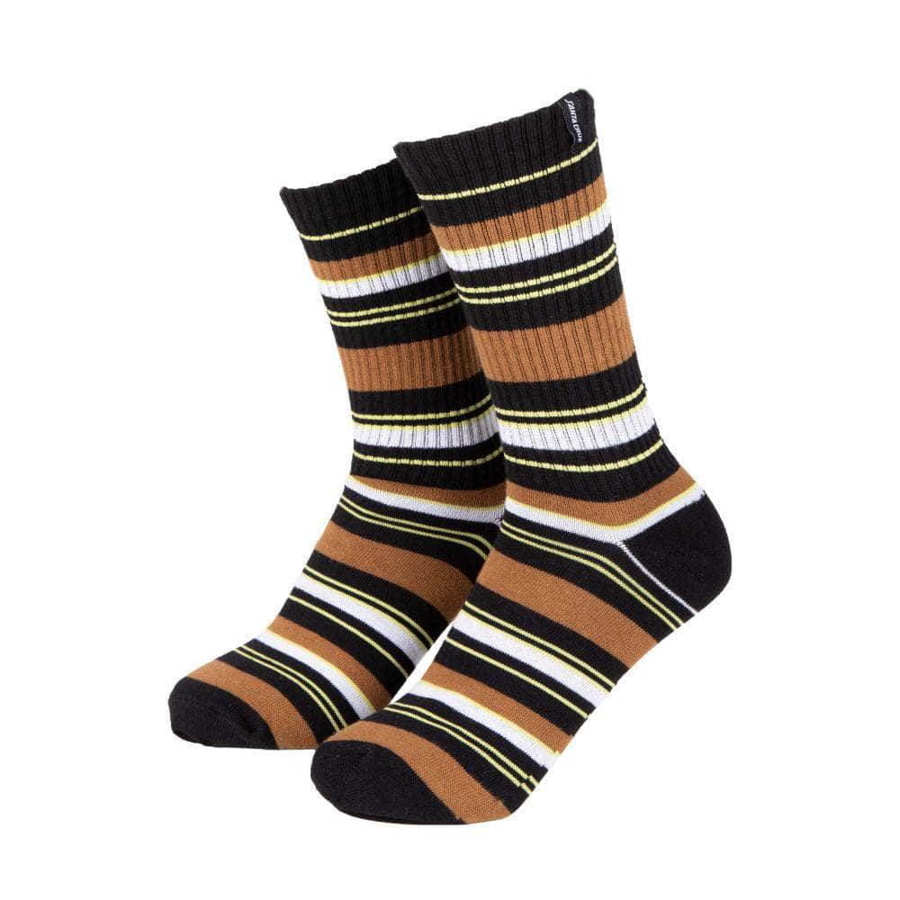 Santa Cruz Clothing & Shoes UK 8-11 / Black/Rust/Green Glow Santa Cruz Felix Socks Black / Rust / Green Glow
