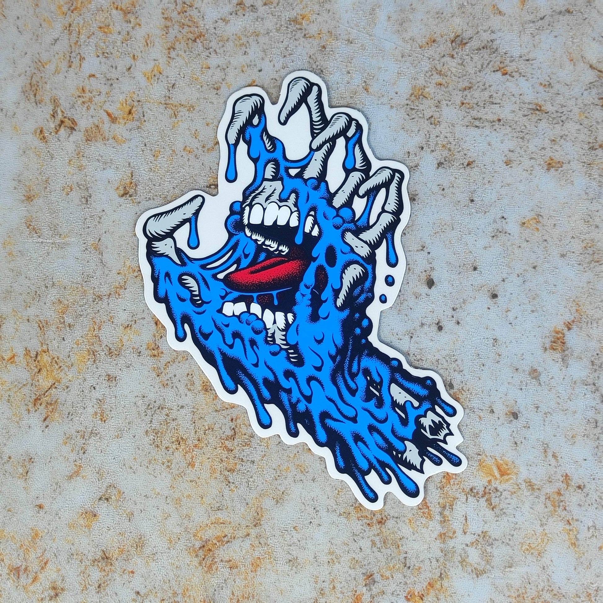 Santa Cruz Skateboards Santa Cruz Melting Hand Sticker 4 Inch