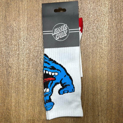 Santa Cruz Clothing & Shoes White / UK 8-11 Santa Cruz Screaming Hand Socks White