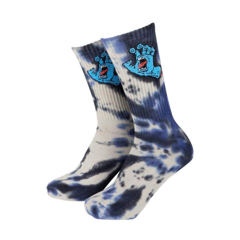 Santa Cruz Clothing & Shoes UK 8-11 / Black Santa Cruz Screaming Hand Tie Dye Socks Black