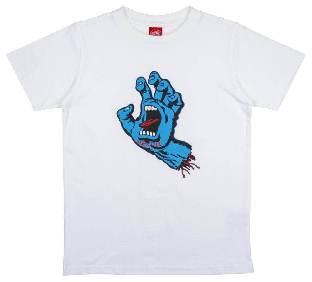 Santa cruz Clothing & Shoes Santa Cruz Screaming Hand Youth T-shirt White