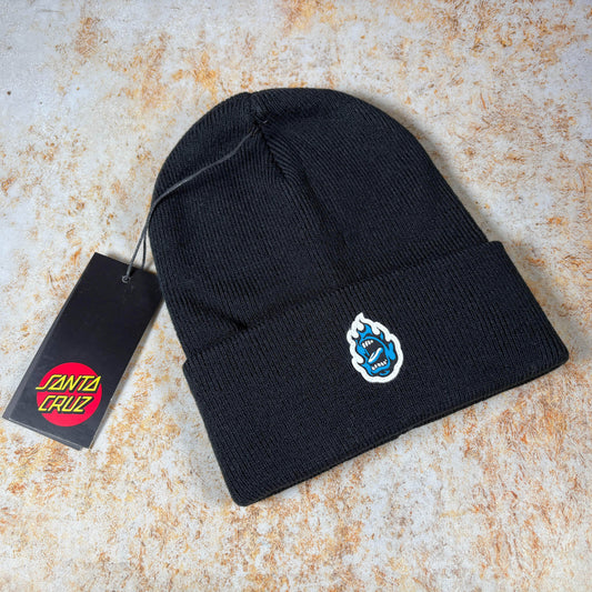 Santa Cruz Clothing & Shoes Black Santa Cruz Screaming Mini Flame Beanie Black