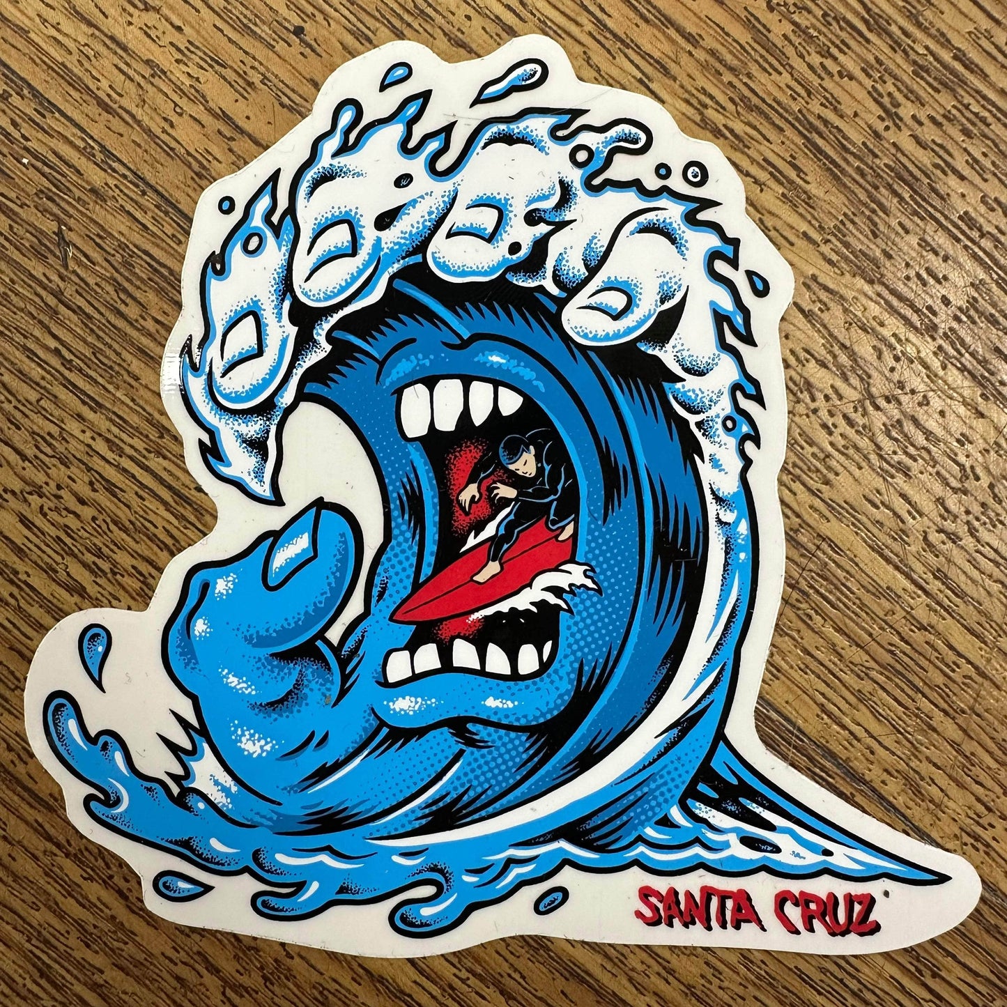 Santa Cruz Skateboards Santa Cruz Screaming Wave Sticker 4.25"