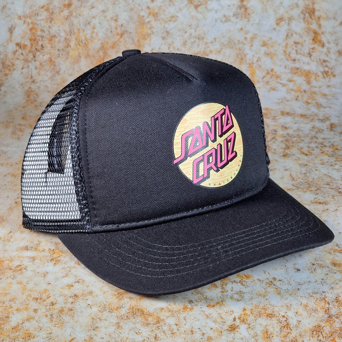 Santa Cruz Clothing & Shoes Black Santa Cruz Wagon Dot Meshback Cap Black
