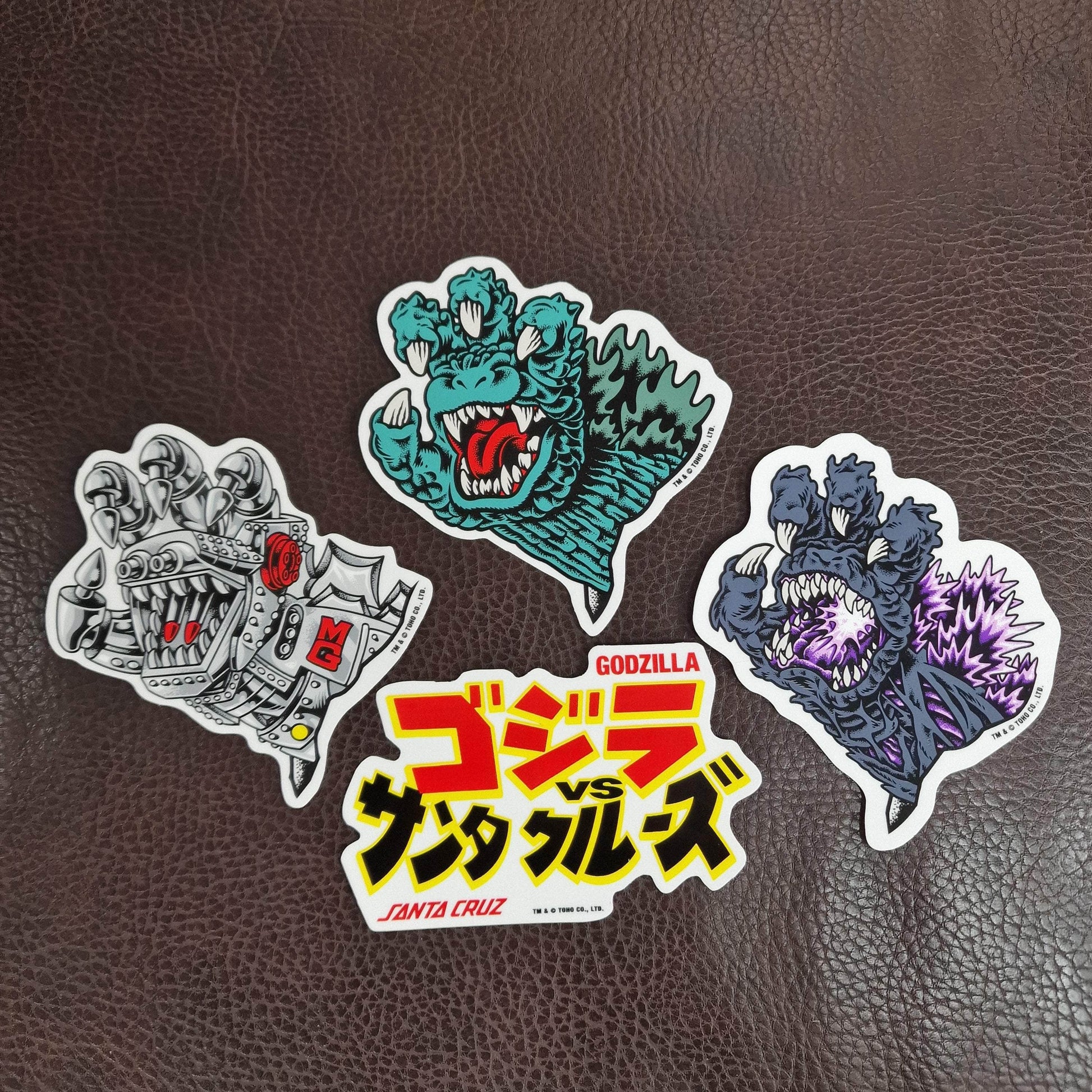 Santa Cruz Skateboards Santa Cruz x Godzilla Stickers 4 Pack