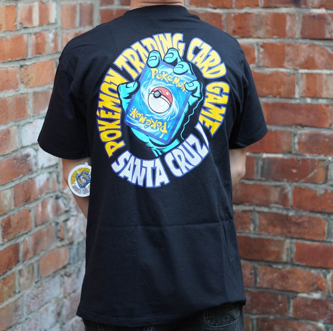 Santa Cruz Clothing & Shoes Santa Cruz x Pokemon TCG Hand T-Shirt Black