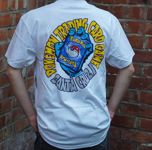 Santa Cruz Clothing & Shoes Santa Cruz x Pokemon TCG Hand T-Shirt White