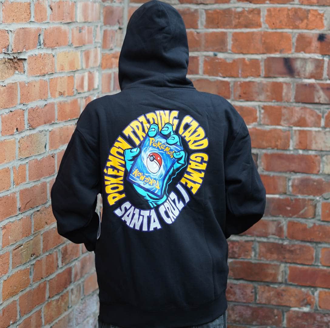 Santa Cruz Clothing & Shoes Santa Cruz x Pokemon TCG Hand Zip Hoody Black