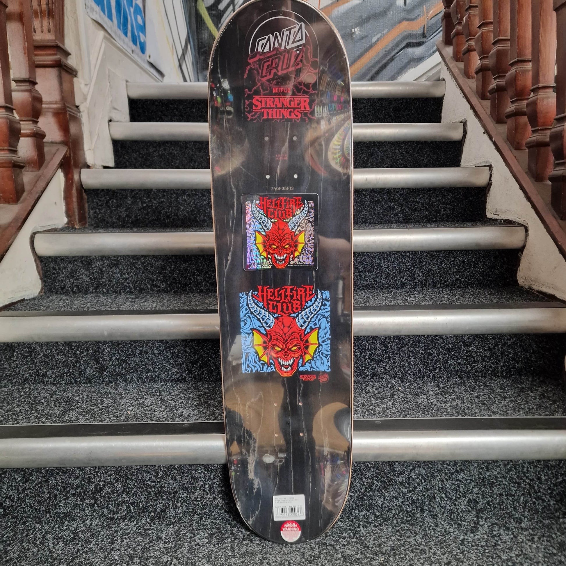 Santa cruz Skateboards 8.25 Santa Cruz x Stranger Things Hellfire Club 8.25" Skateboard Deck
