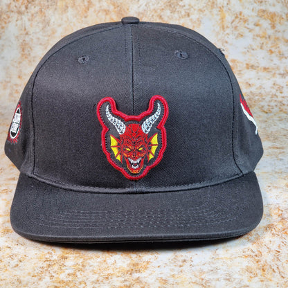 Santa Cruz Clothing & Shoes Black Santa Cruz x Stranger Things Hellfire Club Snapback Cap Black
