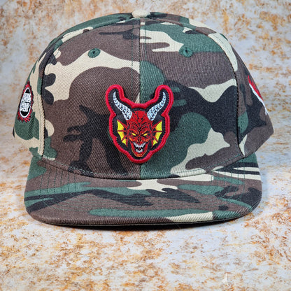 Santa Cruz Clothing & Shoes Camo Santa Cruz x Stranger Things Hellfire Club Snapback Cap Camo