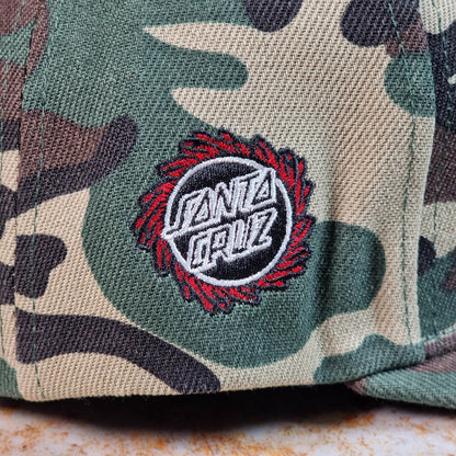 Santa Cruz Clothing & Shoes Camo Santa Cruz x Stranger Things Hellfire Club Snapback Cap Camo