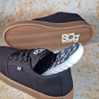 SCG Shoe Co Clothing & Shoes SCG Shoe Co LoPro BMX Shoe Black Canvas / Gum