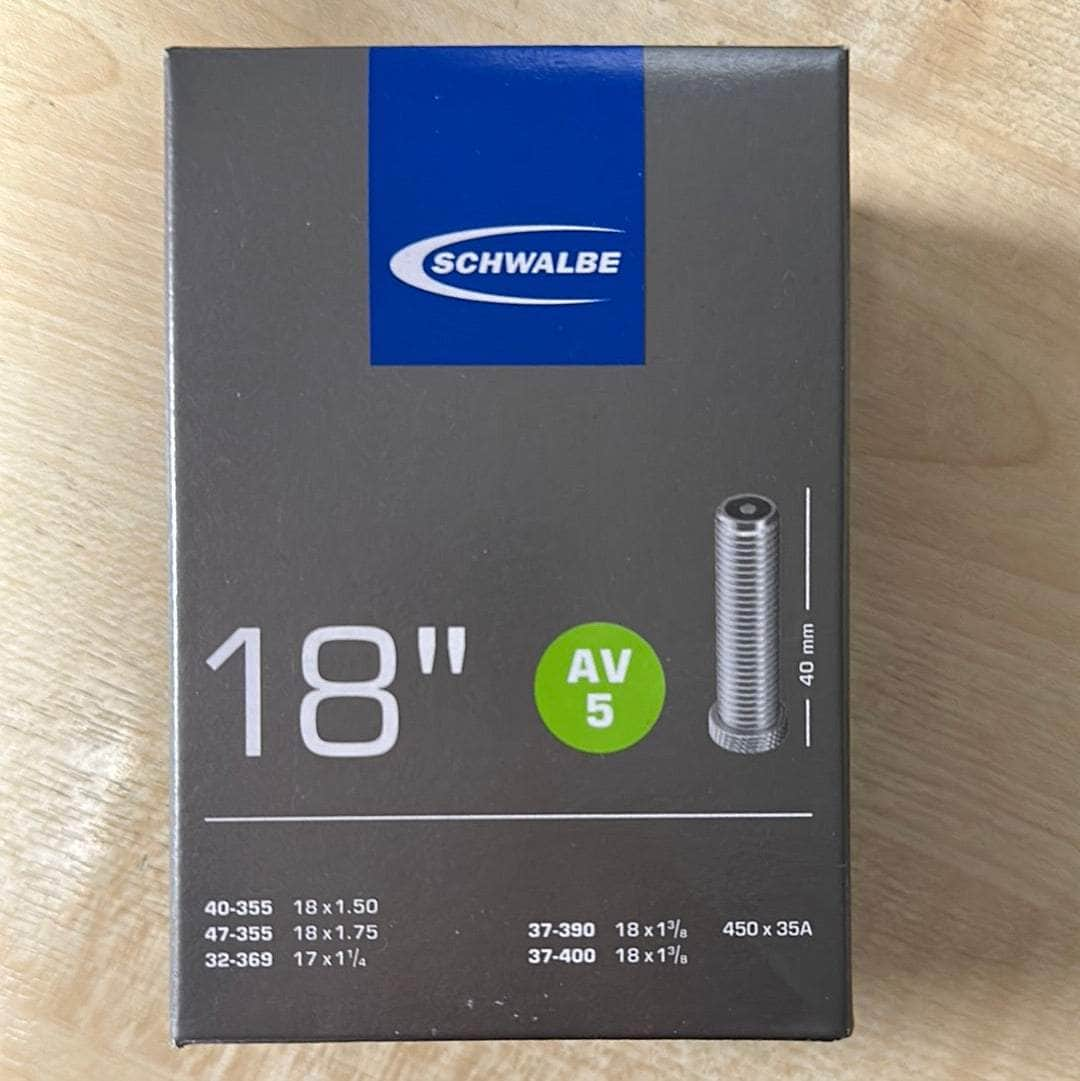 Schwalbe BMX Parts Schwalbe AV5 18 Inch Schrader Inner Tube