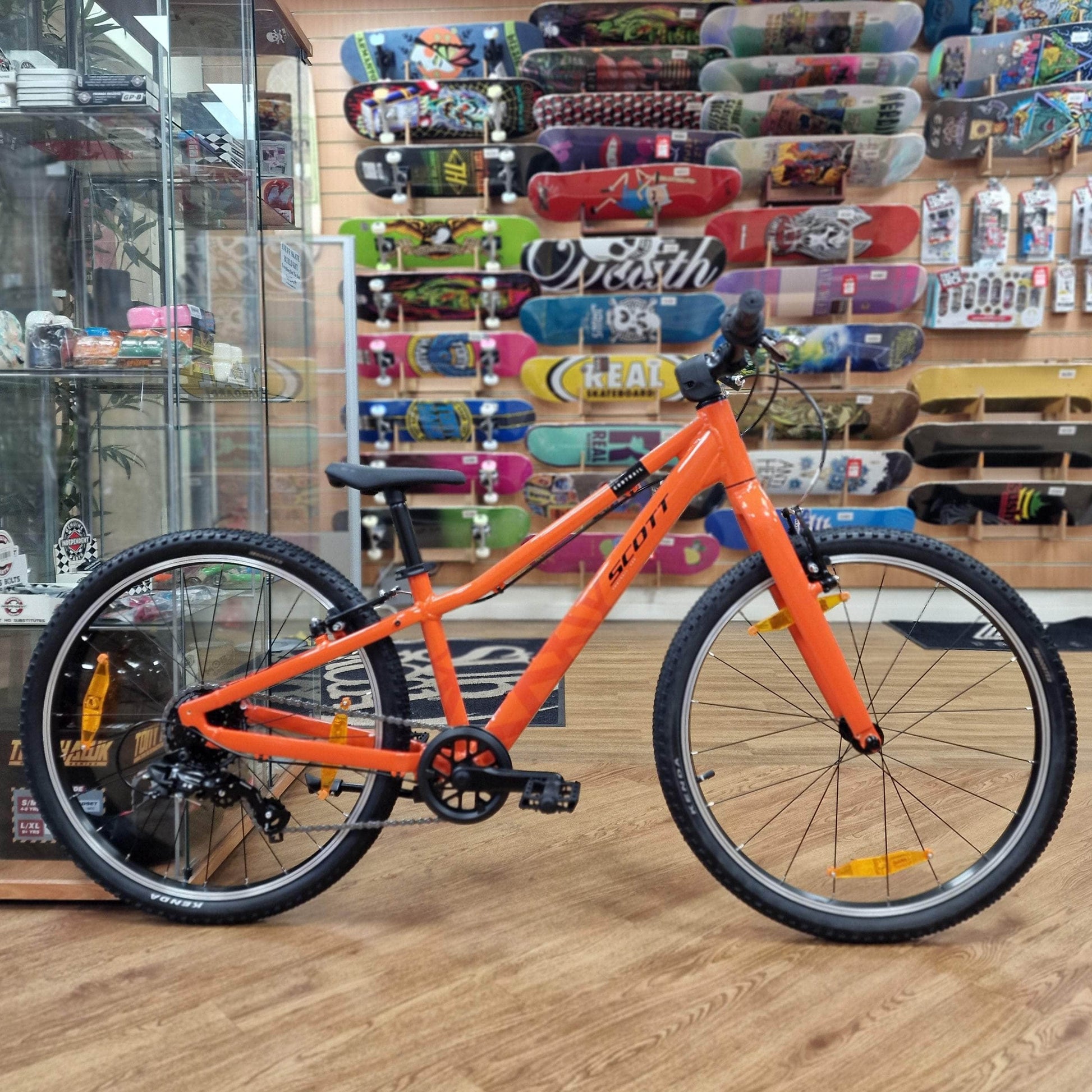 mountainbike 400 Scott Contrail 400 24 Inch Kids Mountain Bike Flame Orange