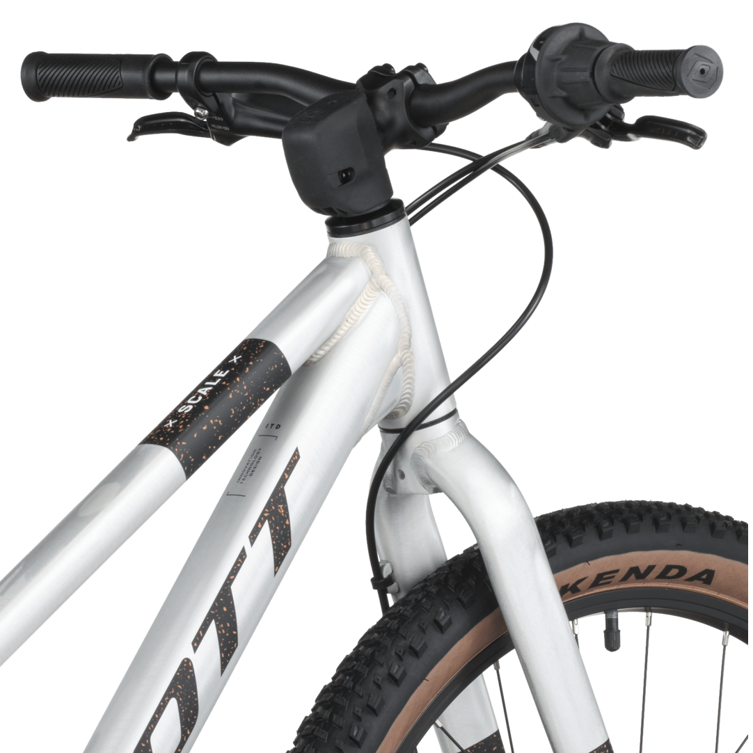 Scott Bikes Silver Scott Scale 400 24 Inch Kids Mountain Bike Raw Silver
