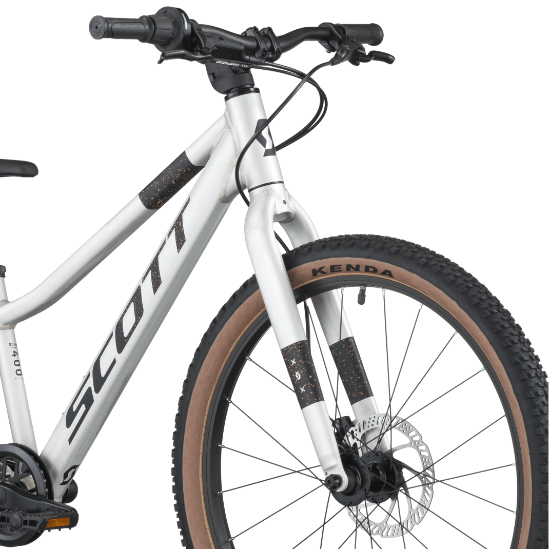 Scott Bikes Silver Scott Scale 400 24 Inch Kids Mountain Bike Raw Silver