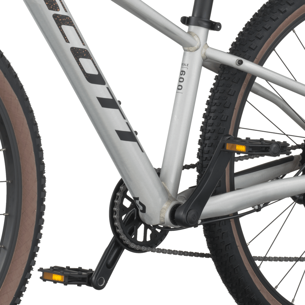 Scott Bikes Raw Alloy Scott Scale 600 26 Inch Rigid Kids Mountain Bike Raw Alloy