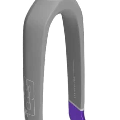 SD BMX Racing Matte Grey/Grey/Purple SD Expert 1 1/8 Inch 10mm Carbon V2 BMX Race Fork