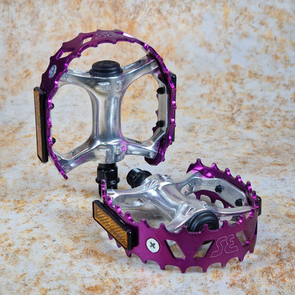 SE Bikes Old School BMX Purple SE Bikes Beartrap Pedals