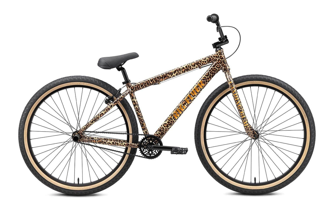 SE Bikes Wheelie Parts Leopard Print SE Bikes Big Flyer 29 Inch Bike Leopard Print