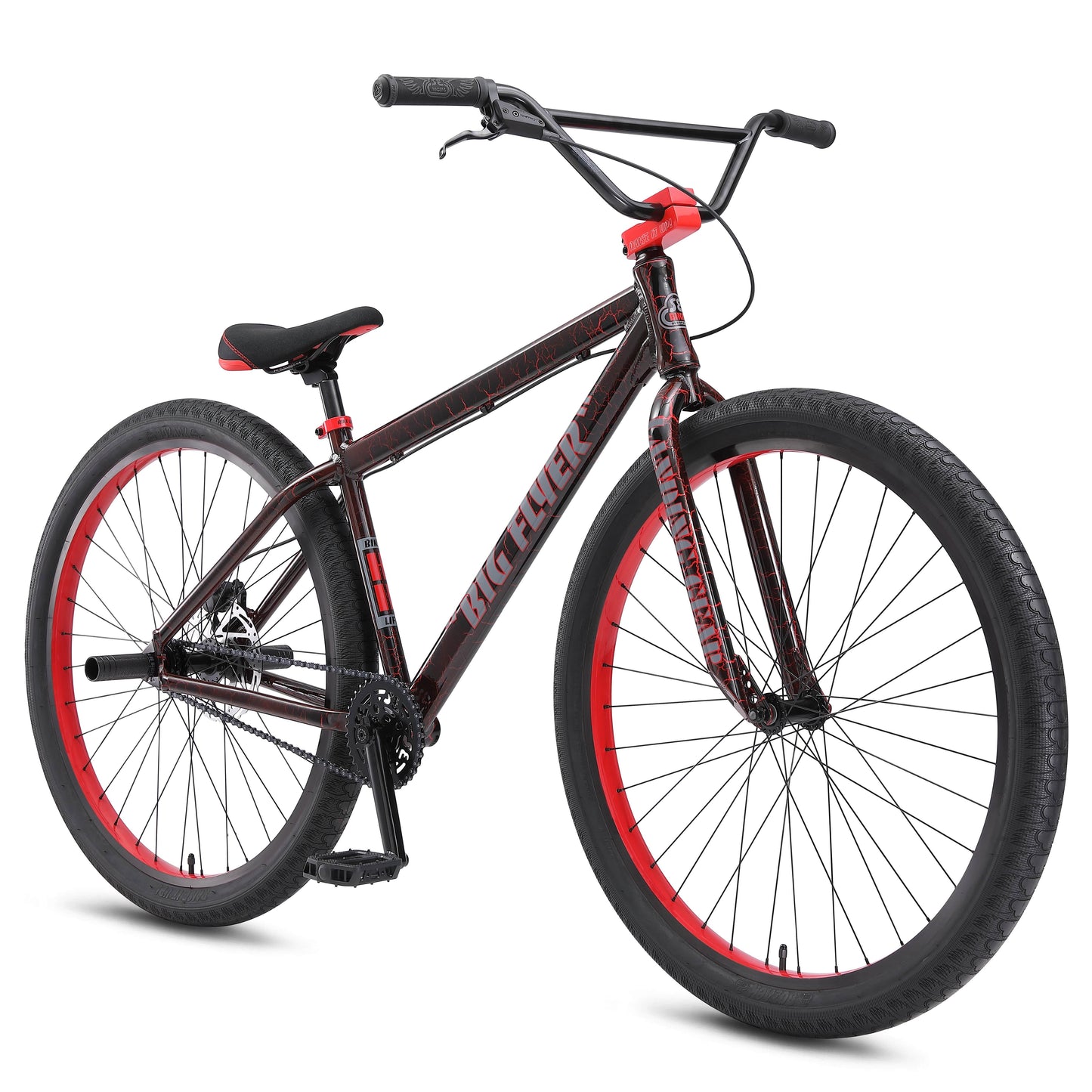 SE Bikes Red Crackle SE Bikes Big Flyer HD 29 Inch Bike Red Crackle