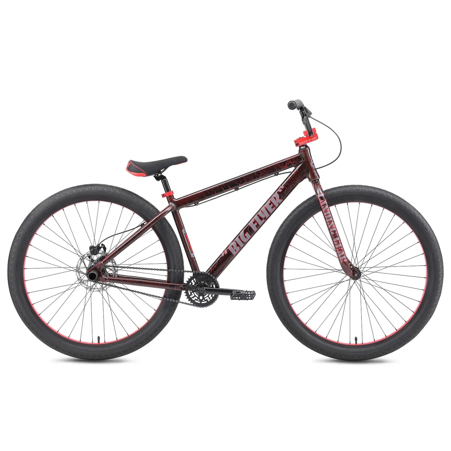 SE Bikes Red Crackle SE Bikes Big Flyer HD 29 Inch Bike Red Crackle