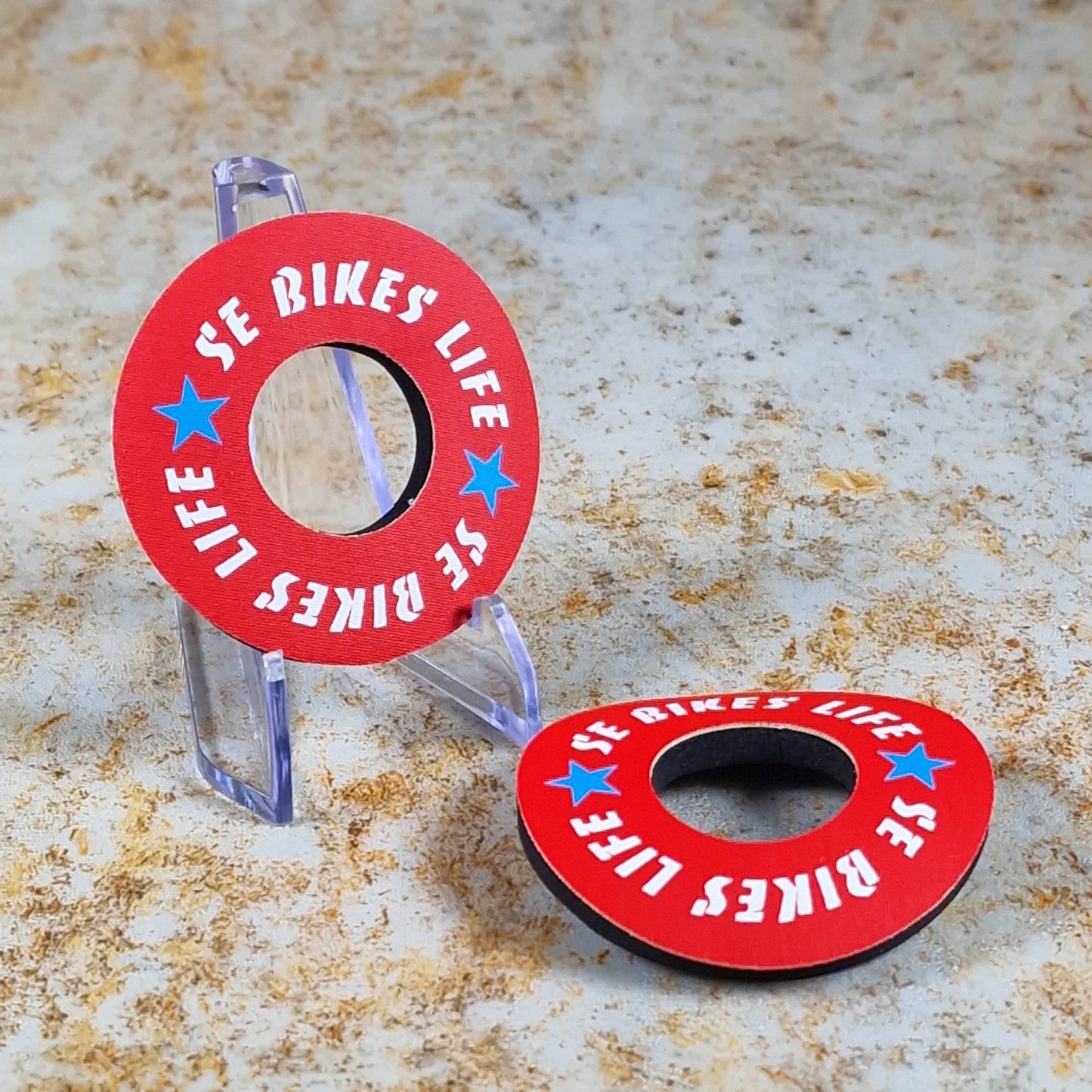 SE Bikes BMX Parts Red SE Bikes Bike Life Grip Donuts