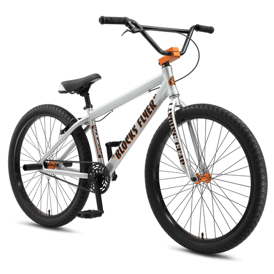 SE Bikes Bikes Iced Out Silver SE Bikes Blocks Flyer 26 Iced Out Silver