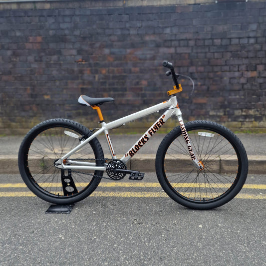 SE Bikes Bikes Iced Out Silver SE Bikes Blocks Flyer 26 Iced Out Silver