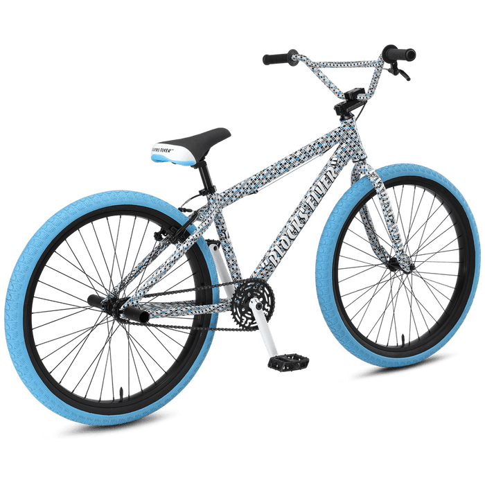 SE Blocks Flyer 26-inch BMX Freestyle Bike-White