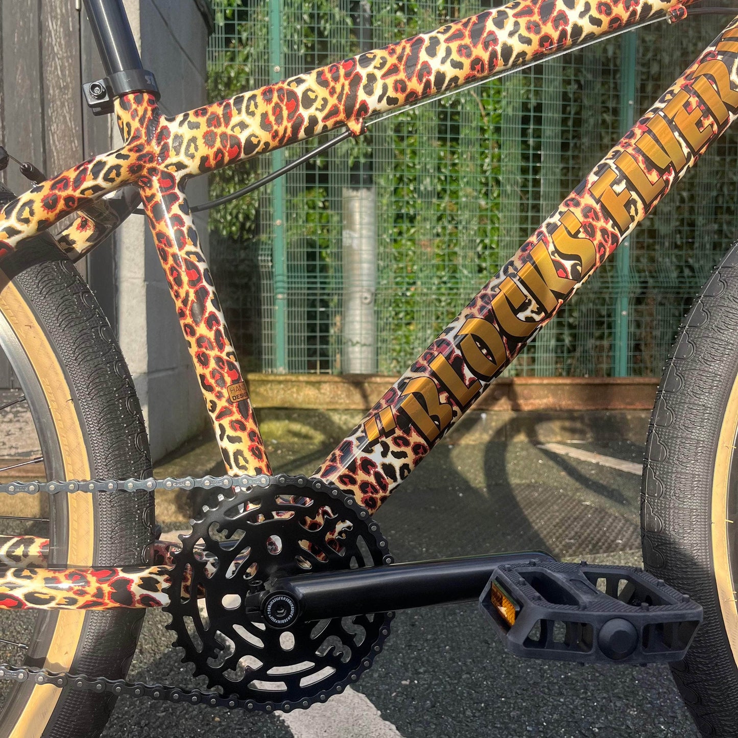 SE Bikes Wheelie Parts Leopard Print SE Bikes Blocks Flyer 26 Inch Bike Leopard Print