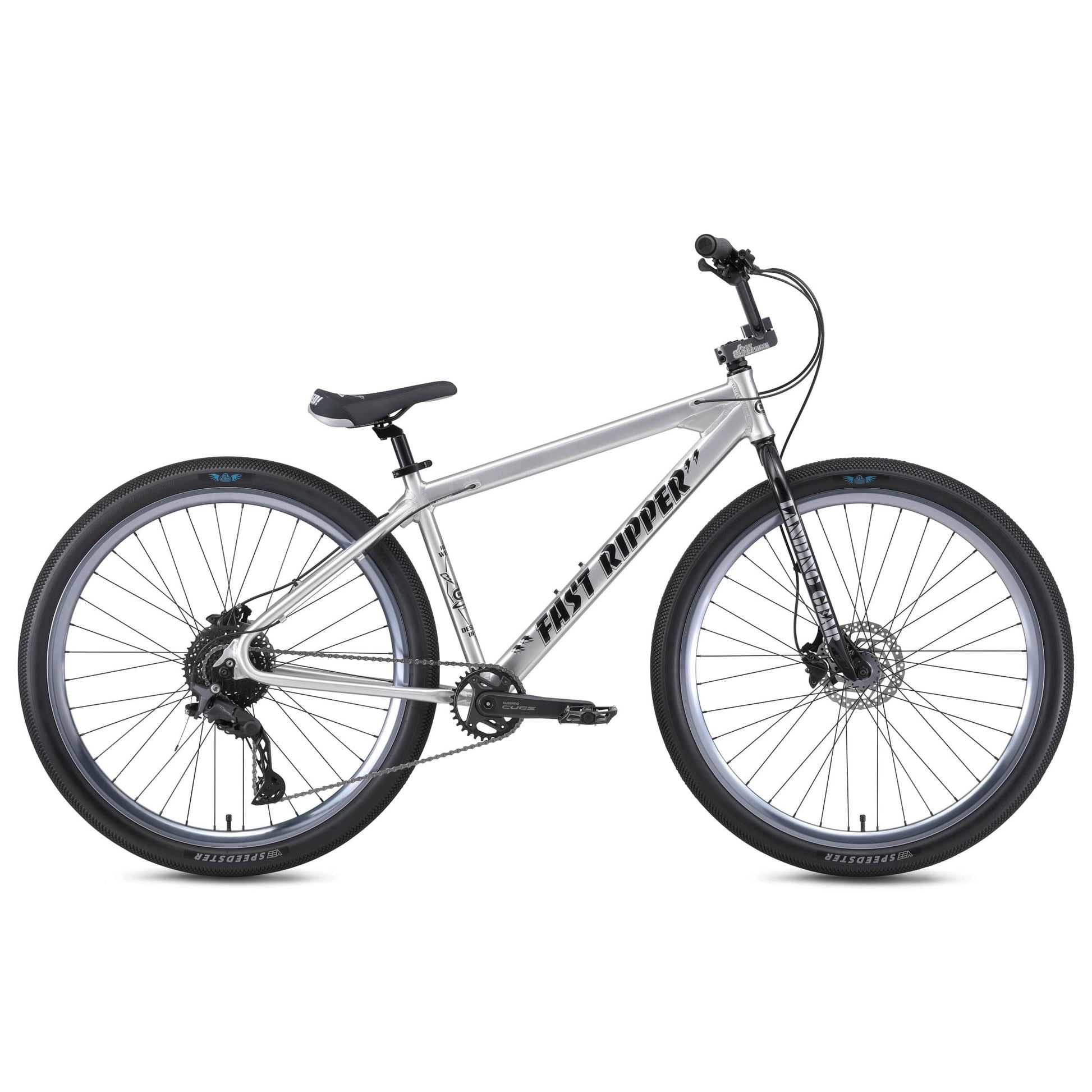 SE Bikes Ball Burnished Silver SE Bikes Fast Ripper 29 Inch 10 Speed Bike Ball Burnished Silver